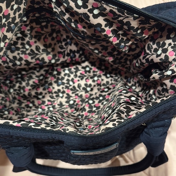 Vera Bradley Black Quilted Baby Bag with Versatile Carrying Options - Picture 6 of 7